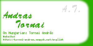 andras tornai business card